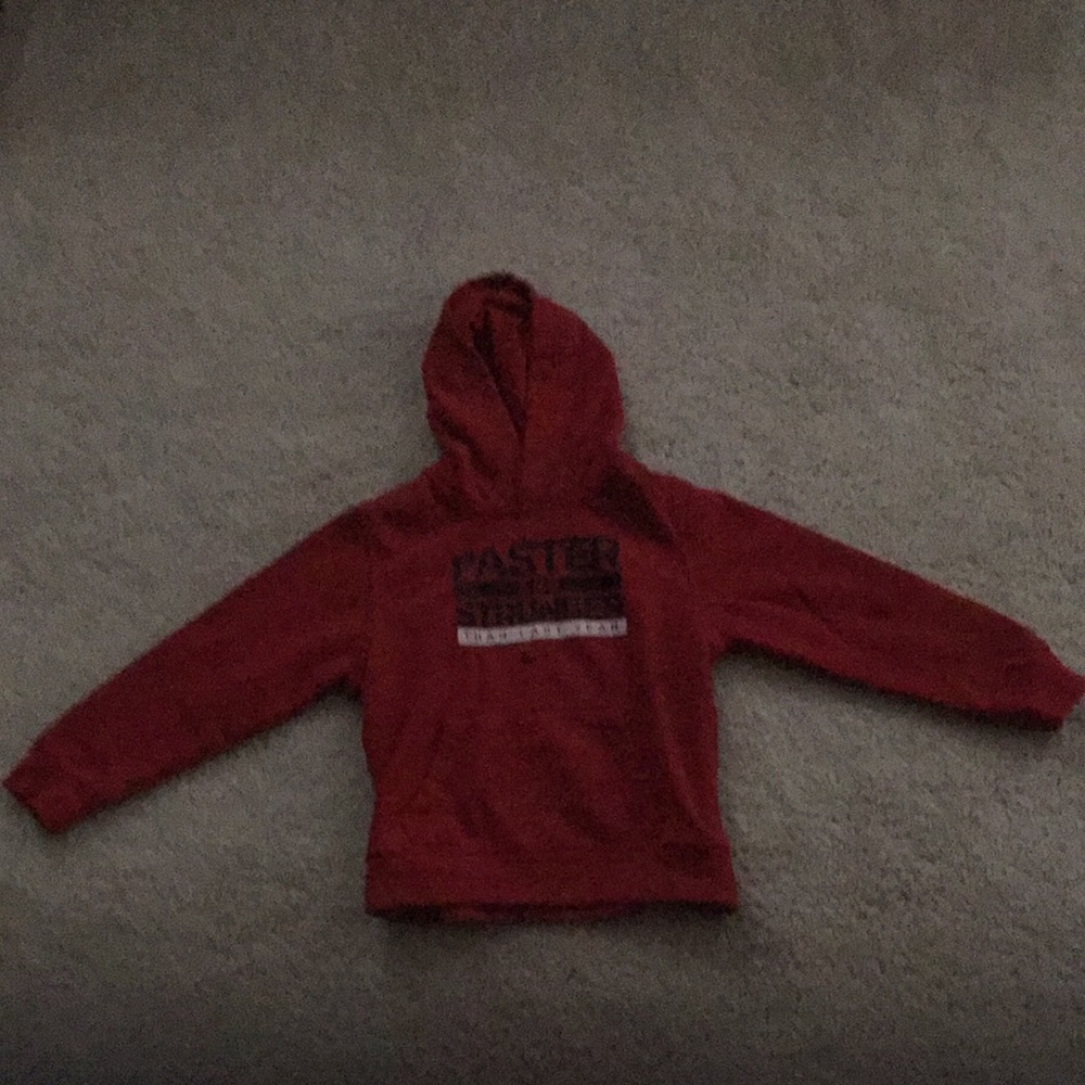 Nike faster and stronger than last year hoodie
